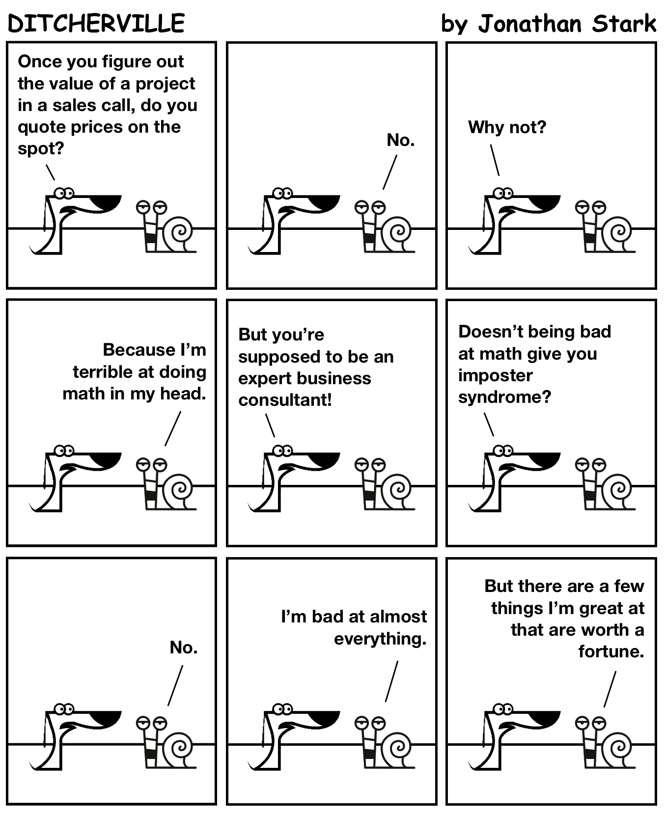 Doesn’t that give you imposter syndrome?
